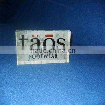 plexiglass gift sign block advertising standing customized