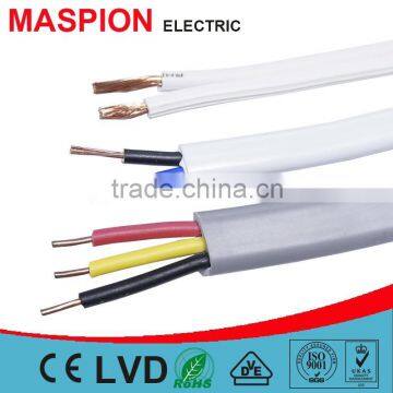 Twin flat Cable with earth electrical flat wire