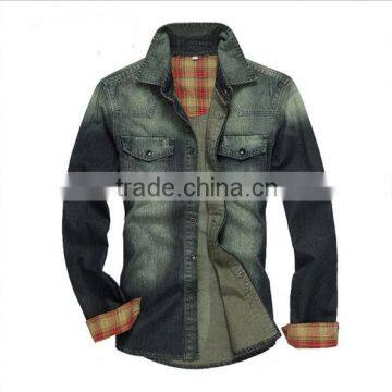 Latest New Model Jean Shirts for Men 2016