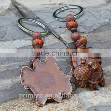 Retro Rosewood Wooden Tortoise Bead Key Chain Wholesale Custom photo-4