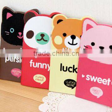 animal shape colorful page notebook