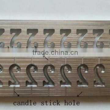 Number Candle Mould