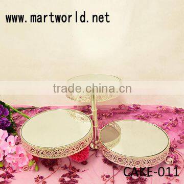 3-tiers wedding cake stand , luxurious cake stand wedding for wedding decoration(CAKE-011)