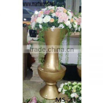 2016 Gold decorative pillars for wedding decorations,wedding hall decoration(MS-215)