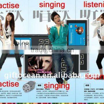 portable integrated KTV with MP3 & MPV & Karaoke & clock