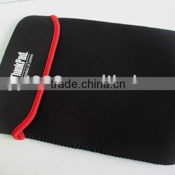 Black neoprene laptop sleeve bag