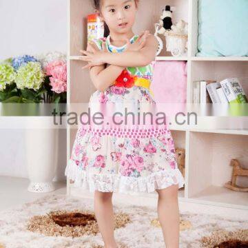 wholesale Kids Girls Toddler Baby Princess Dress Bow Flower Party Sleeveless Dresses fancy frock