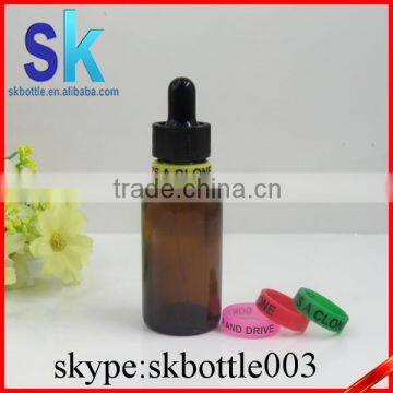 30ml round boston glass bottle with glass dropper amber glass essential oil bottle wholesale