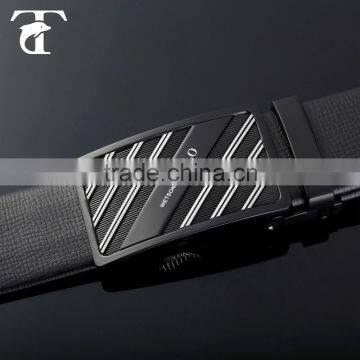 Custom design brands belt buckles embroidered genuine leather men belt