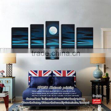 Kids abstract paintings interior decorating hotel room sign