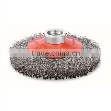 Crimped Steel Wire Bevel Brush