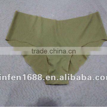 laser cut seamless ladies V shape briefs