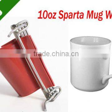 10oz Sparta Mug Wrap(handle to handle image transfer,Click Design,easy to ues)