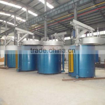 High temperature well type carburizing furnace