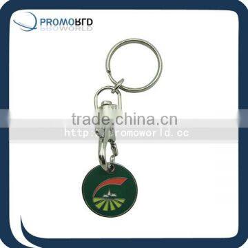 Popular Metal Coin Holder Keychain For Your Logo