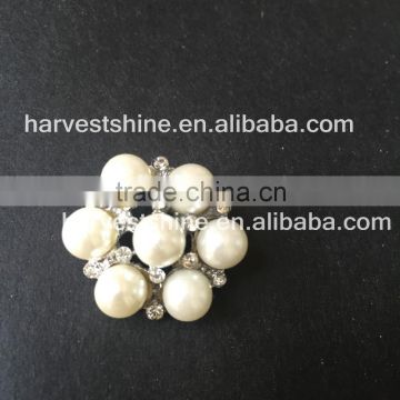 Vintage Pearl Rhinestone Embellishment,Generous Decorative Brooches