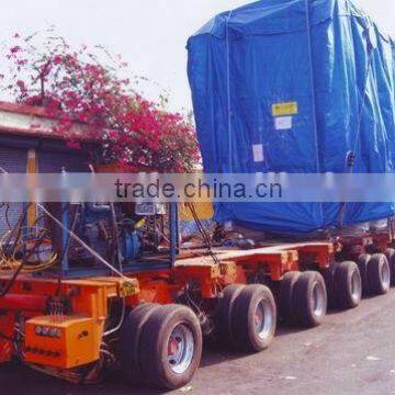 hydraulic steering modular semi trailer for sale( axle sreering and lifting platform)