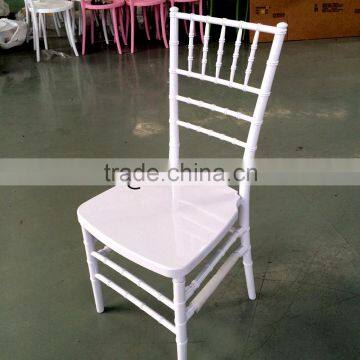 Wholesale Cheap Used PP and PC White Resin Chiavari Chair