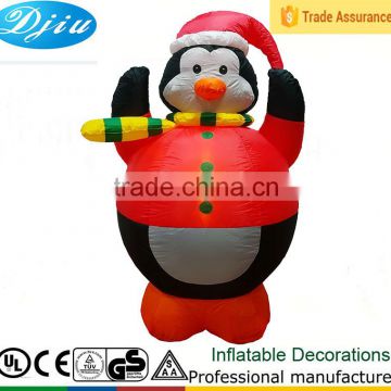 DJ-XT-71 inflatable fat penguin lighted christmas festival decoration cute gift