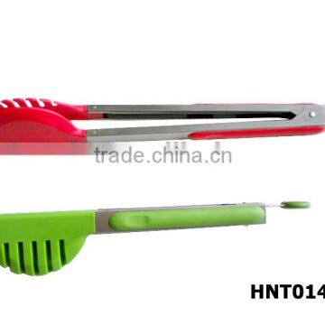 nylon kitchen tong with TPR non-slip handle