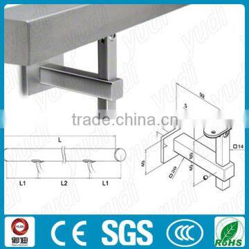 outdoor316 stainless steel brushed square wall brackets for handrail fittings design