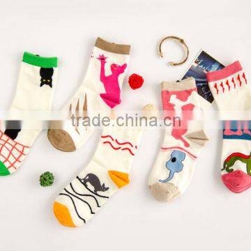 Multi Cartoon Socks, Cat Socks,Casual Socks, Sneaker Socks, Dot Ankle Socks, Girls Warm Socks Knitted socks,