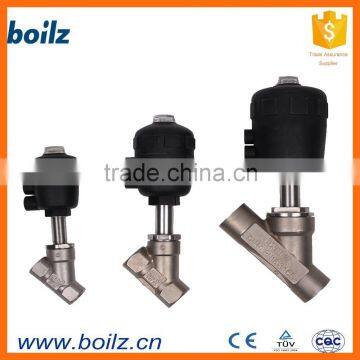 single acting normally closed two way angle seat valve