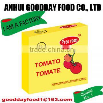 10g*60*24 Halal Tomato flavour seasoning cube/Natural Tomato enhancer