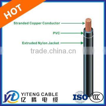 THHN TFFN THW THWN 18/16/14/12/10/8AWG Copper Wire PVC Insulation Nylon Jacket UL Standard