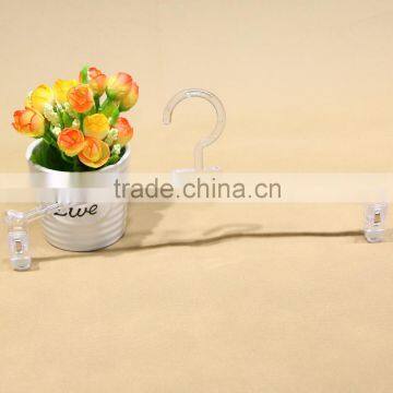 Bulk Transparent plastic lingerie hanger for underwear display