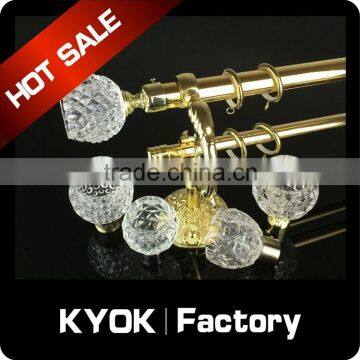 KYOK Curtain Rod With Dimond Curtain Finial in Africa ,wrought Iron Curtain Rod Finials ,curtain Finials