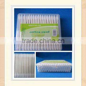 New product paper stick cotton bud for cosmetic and ear cleaning use 100pcs in square box