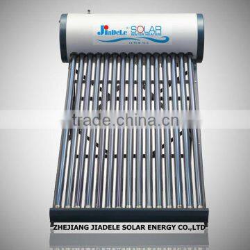 Jiadele 100L non pressure galvanized steel solar water heater