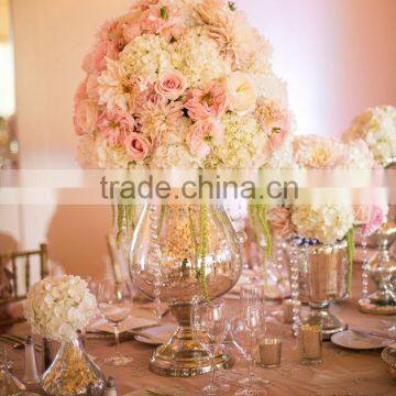 Romatic homemade wedding centerpieces