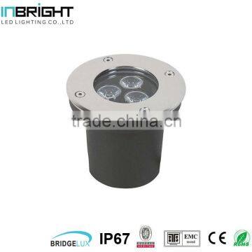 3W led inground light products round IP67 warm white 3000K