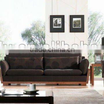 Popular wooden frame fabric sofa