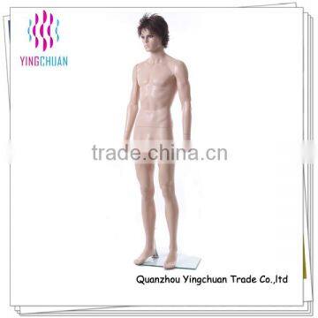 Skin color display standing suit male plastic mannequin