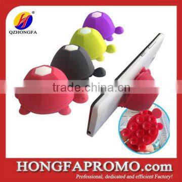 2015 new arrival tortoise silicone phone holder stand