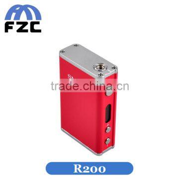 Newest colored smoke e cigarette 200w silver/black/white/red smok r200 kit vs sigelei fuchai 200w