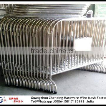 China suuplier wholesale 201 stainless steel road crowd control barricade ZX-JTHL07