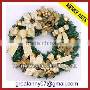 Alibaba China Merry factory best selling personalized christmas wreaths decorations plastic christmas wreaths