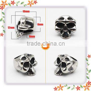 Stainless Steel Metal Bead Decorative Skull for Men Bracelet Making photo-4