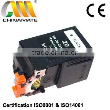 Remanufactured ink cartridge BC20 Black with Chip