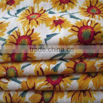 100% Polyester printed poly spun knitted fabric chinese factory