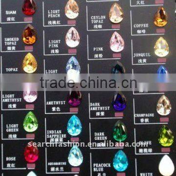 water drop colorful crystal pointback stones