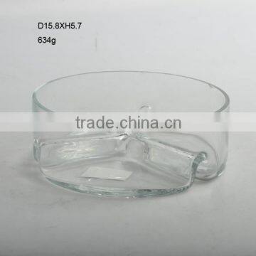 clear salad glass bowl in different size