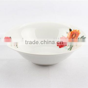 Deep ceramic salad bowl , ceramic bowl , serving bowl