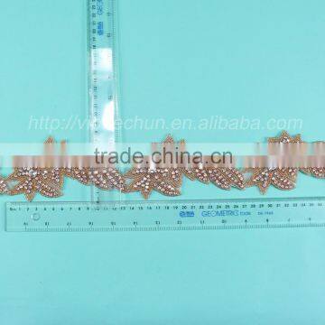 HC4761-1 Hechun Fashion Rhinestone Ribbon Trim for Wedding Dress photo-6