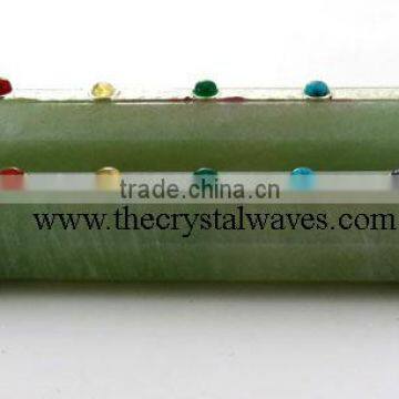 Green Aventurine (Light) Chakra Healing Stick