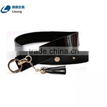 Fashion Studs Genuine Leather Women Waist Belt With Tassel